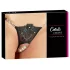 Cottelli - open string - glinsterende bloem - zwart - M/L