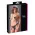 Cottelli - open string met kralen - kanten slip - zwart