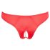 Cottelli - Open bloembeslag slipje met parels (rood)