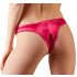 Cottelli - Open bloembeslag slipje met parels (rood)