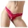 Cottelli - open damesstring met kralen en bloemen - rood - L