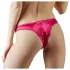 Cottelli - open damesstring met kralen en bloemen - rood - L