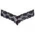 Cottelli - string met dubbele parels - kant - zwart