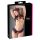 Cottelli - open string met parels en ruches (zwart) - M