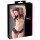 Cottelli - open string met parels en ruches - zwart - L