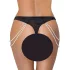 Cottelli - luxe geborduurd parel string (zwart)