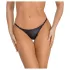 Noir - string slip - glanzend effect - zwart
