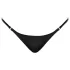 Noir - string slip - glanzend effect - zwart