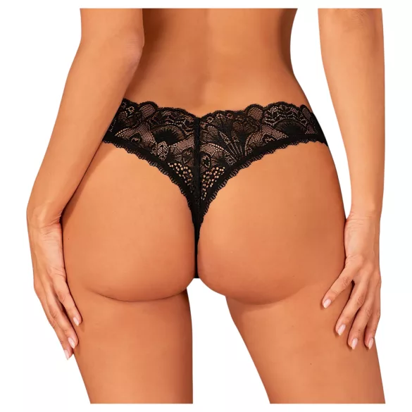 Obsessive Donna Dream - open string - kant - zwart - M/L