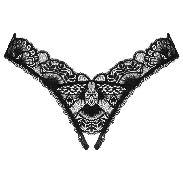 Obsessive Donna Dream - open string - kant - zwart - M/L