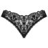 Obsessive Donna Dream - Opengewerkte kanten string (zwart) - M/L