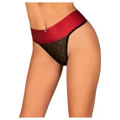 Obsessive - string - met strikje - rood - L/XL