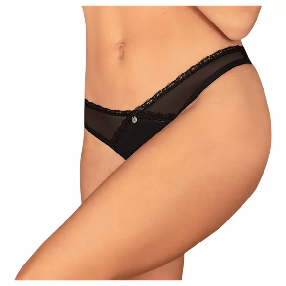 Obsessive - open string - zwart - M/L