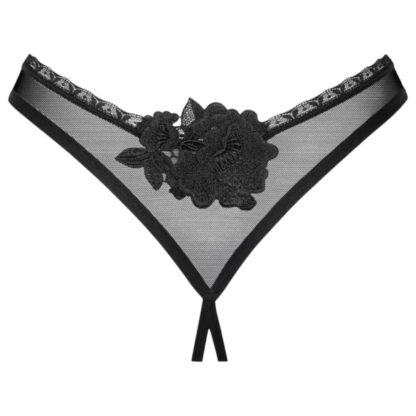 Obsessive - open string - zwart - M/L