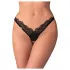 Obsessive - string dames slip - transparant kant - zwart