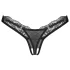 Obsessive - string dames slip - transparant kant - zwart