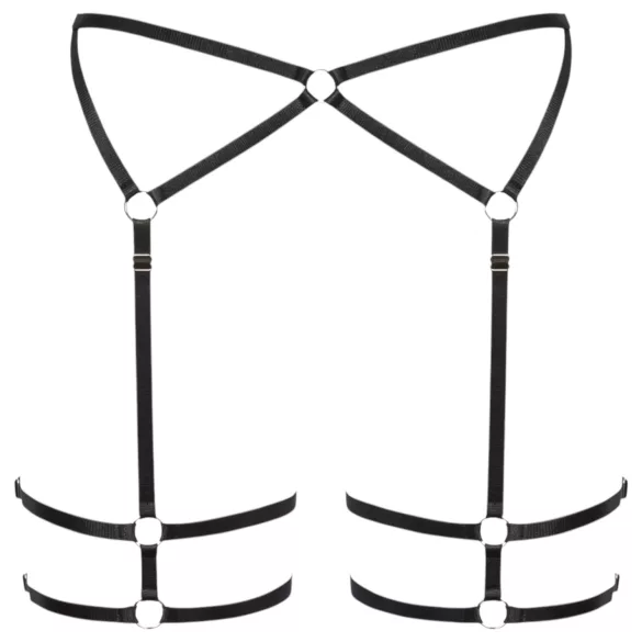 Cottelli - string slip - dunne stof - zwart - L/XL