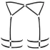 Cottelli - string slip - dunne stof - zwart - L/XL