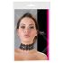 Cottelli - Kanten ketting met parels en strass (zwart)