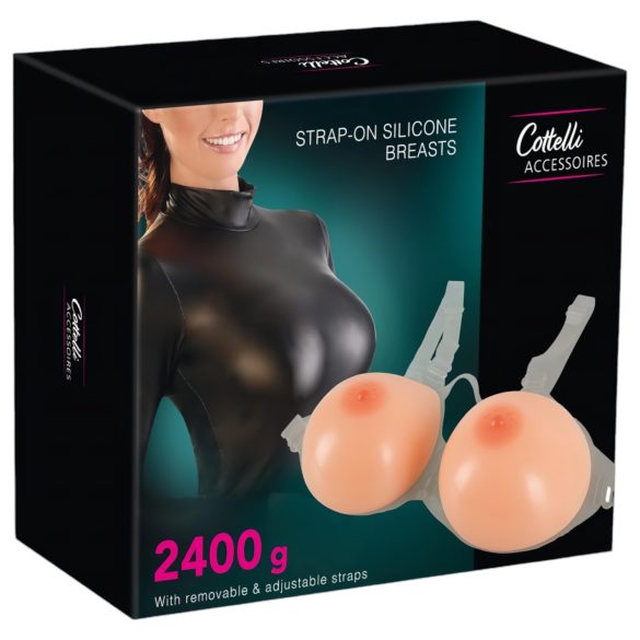Cottelli - siliconen push-up borstvormen (2x1200g)