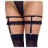 Cottelli - Elegante zwarte jarretel set