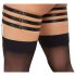 Cottelli - Leder-look jarretelgordel (zwart)