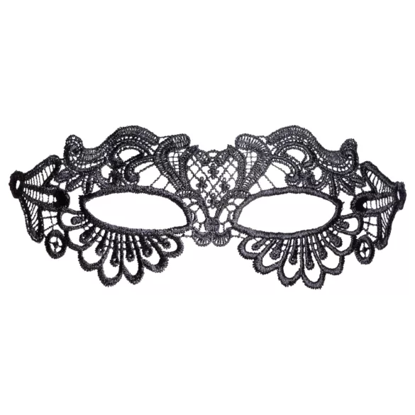 Cottelli - geborduurde kanten masker - zwart