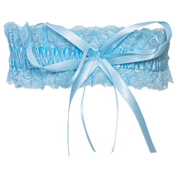 Cottelli - blauw bruidskousenband (S-L)