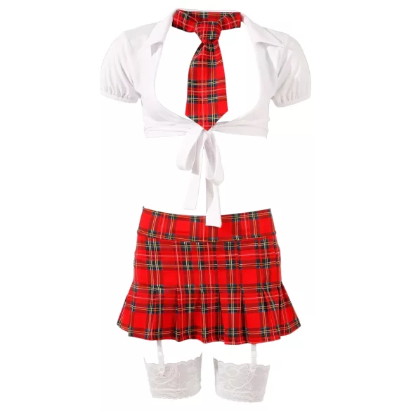 Cottelli - schoolmeisje kostuum - 5-delig - verkleedset - XL