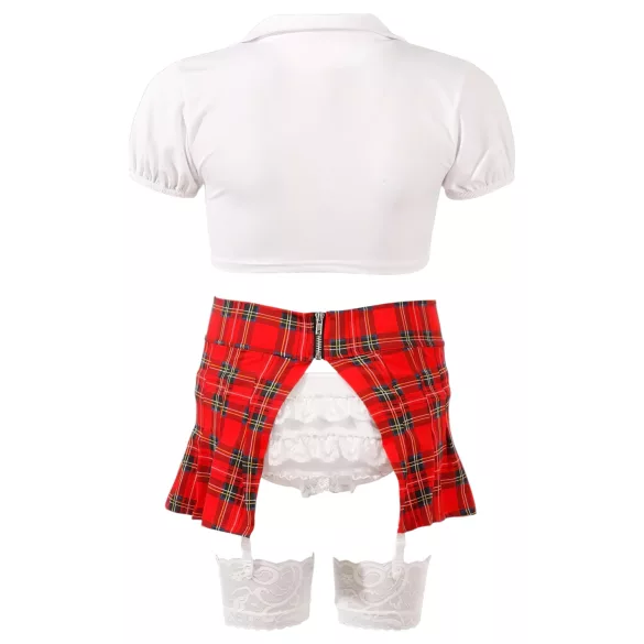 Cottelli - schoolmeisje kostuum - 5-delig - verkleedset - XL