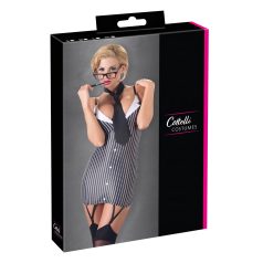 Cottelli - Gestreepte secretaresse outfit - M
