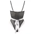 Cottelli - Lingerie body - Sexy kamermeisje - Zwart - XL