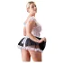 Cottelli - Verleidelijke kamermeisje outfit - Kant - Zwart - M