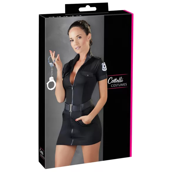 Cottelli Police - politie uniform jurkje - zwart - M