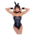 Cottelli Bunny - glanzend, sexy konijntje kostuum (5-delig) - M