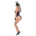 Cottelli - bunny kostuum - glanzend, sexy konijnenset - 5-delig - XL
