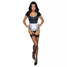 Cottelli - serveerster-body met schort (zwart)