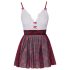 Cottelli - Schoolgirl kostuum (rood-wit)