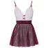 Cottelli - schoolmeisje kostuum - rood wit - verkleedkleding - XL