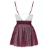 Cottelli - schoolmeisje kostuum - rood wit - verkleedkleding - XL