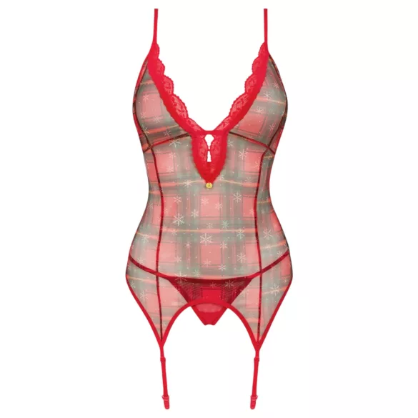 Obsessive Jollymore - kerstlingerie set - XL/XXL