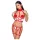 Cottelli - open verpleegsterskostuum set (wit-rood) - L