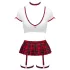 Cottelli - schoolmeisje kostuumset (rood-wit) - XL