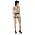 Cottelli - zwarte sierlijke bodyharnas lingerie‑trio (S‑L)