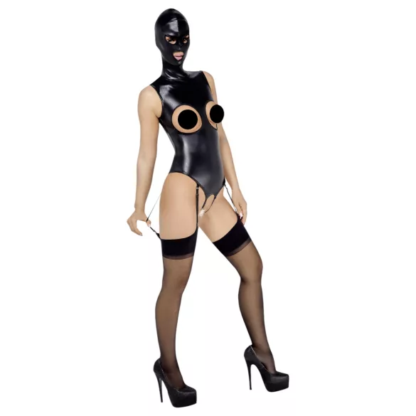 Bad Kitty - open body en zuigmasker - zwart - L