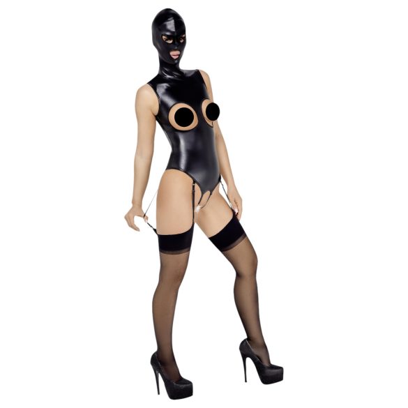 Bad Kitty - open body en zuigmasker - zwart - XXL