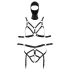 Bad Kitty - lingerie set met masker - zwart - M