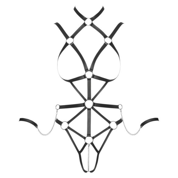 Bad Kitty - lichaamsgordel body (zwart) - M