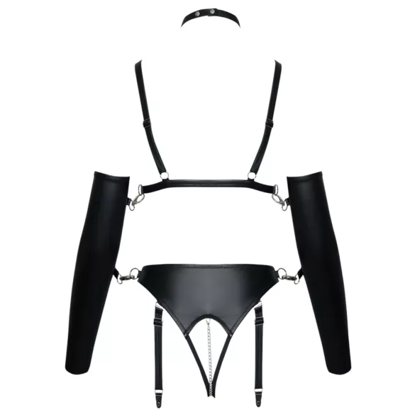 Bad Kitty - bondage harnas set - zwart - M