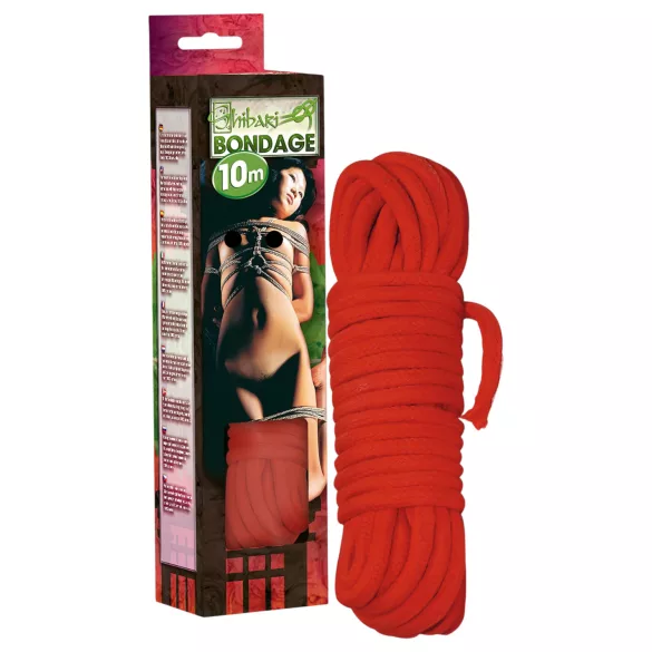 Shibari Rope - bondage touw (10 m, rood)